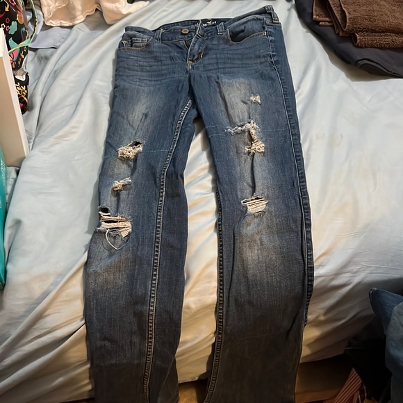 Hollister Pants - Hollister 5L w27 l34 low rise boot classic stretch